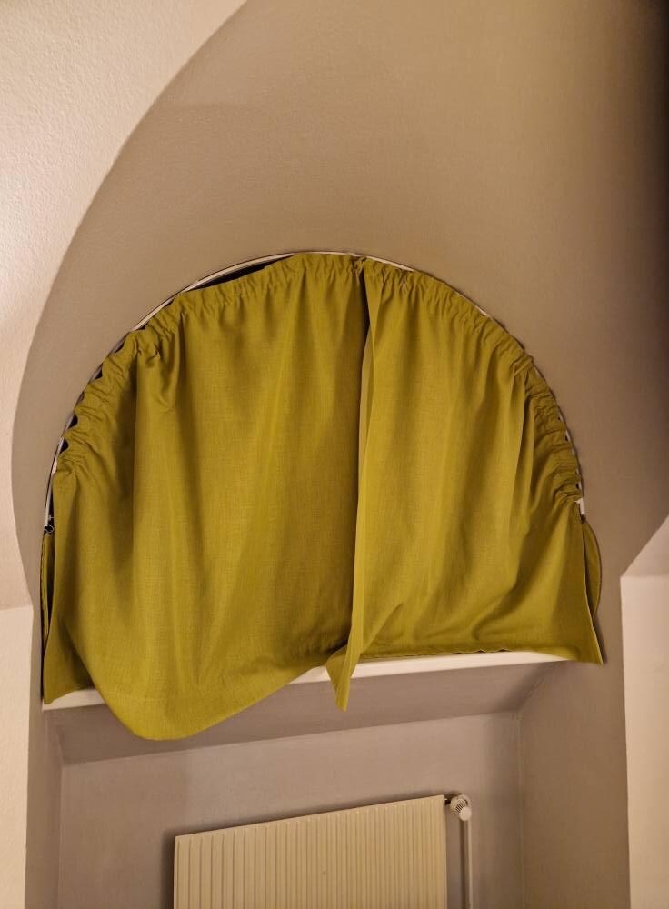 Awful curtains, They let light through. 