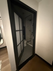 Door to the bathroom.