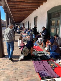 Central Plaza with Native American jewelry vendors