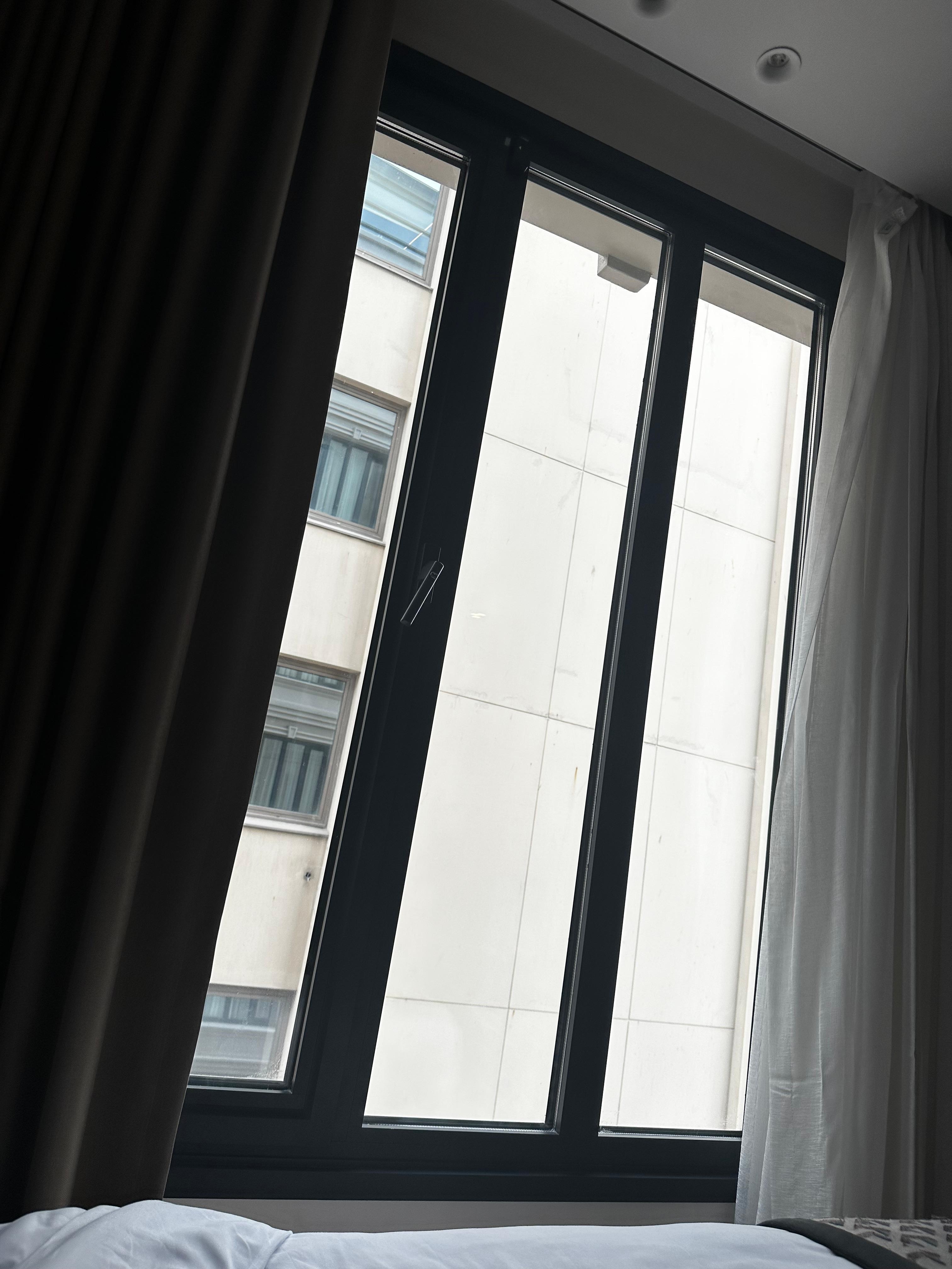 The view of a partial sea view room.  