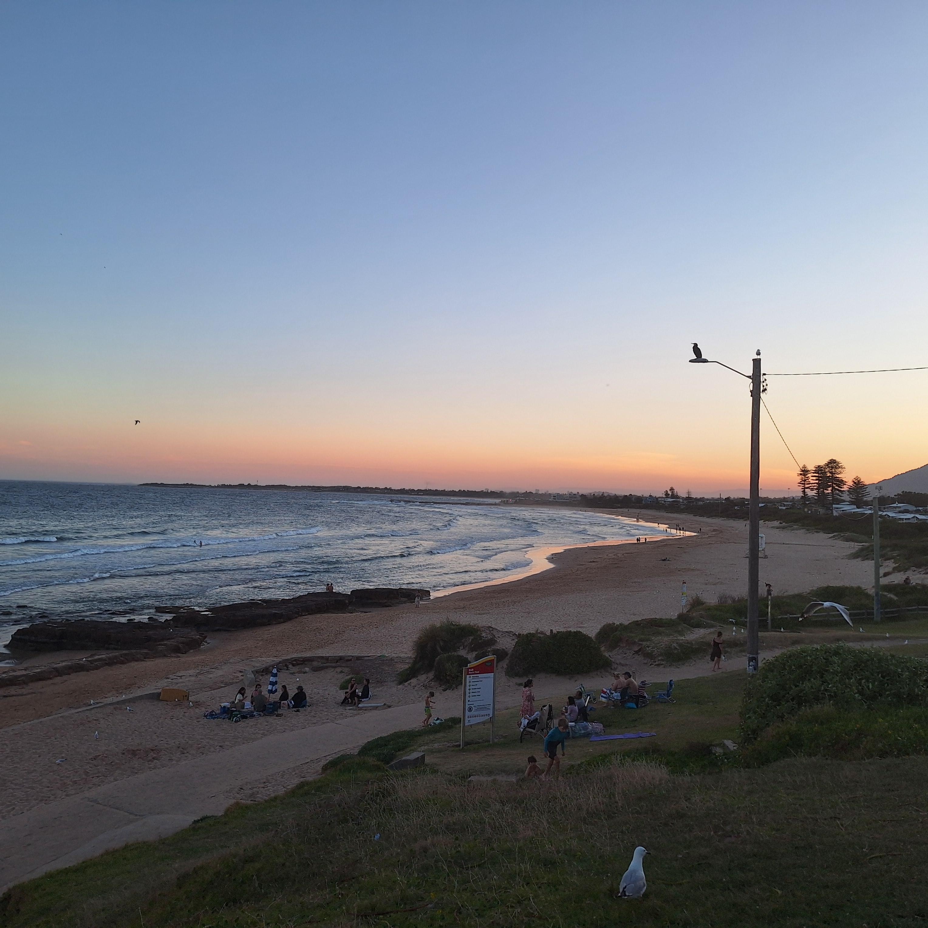 A short drive to Bulli at sunset added to our relaxing stay