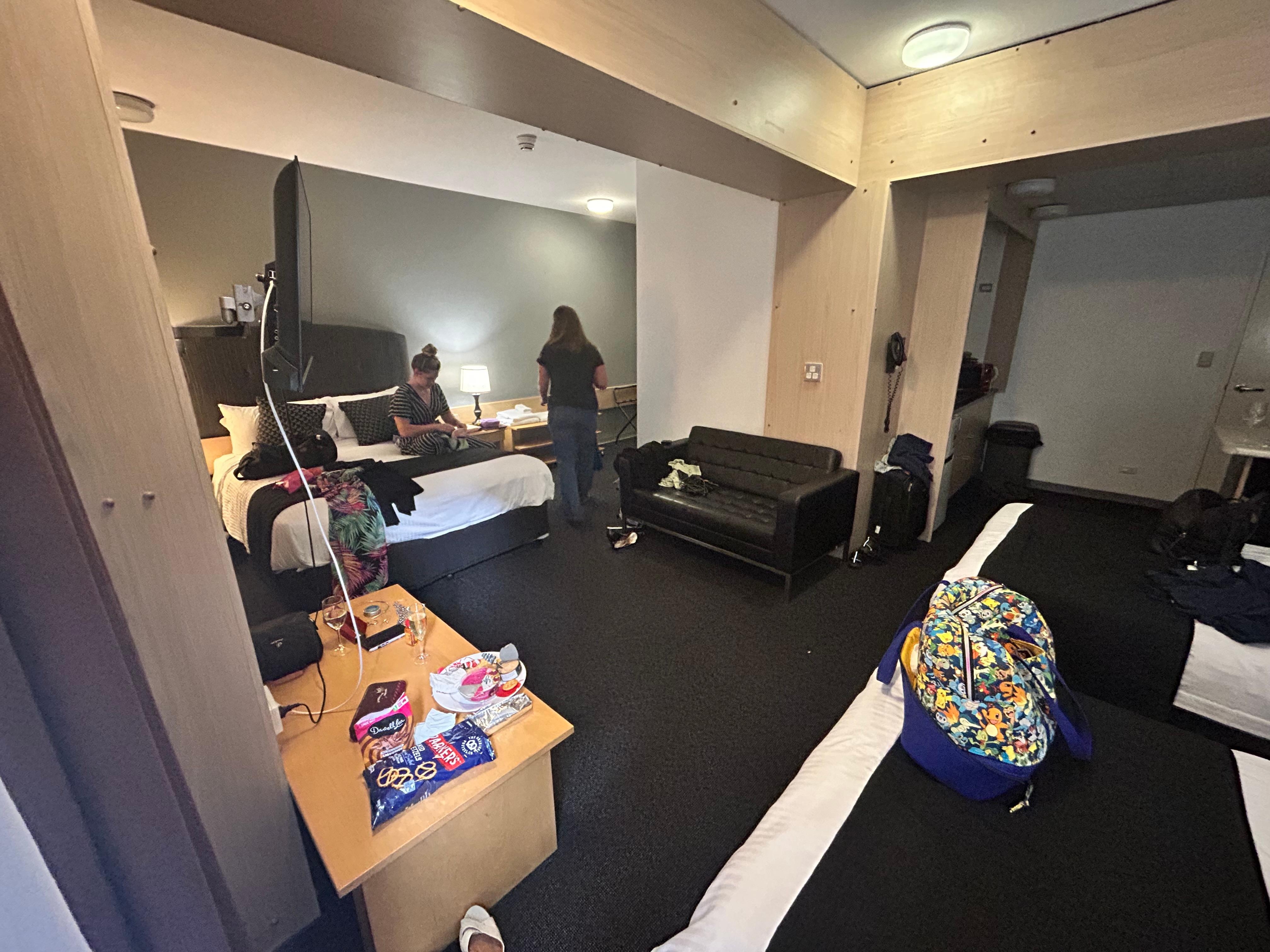 Lots of room to move around very comfortably beds