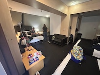 Lots of room to move around very comfortably beds