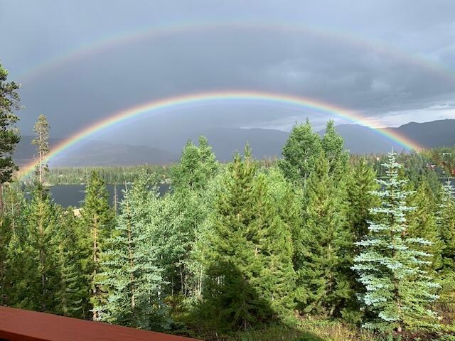 Double rainbow from the deck
