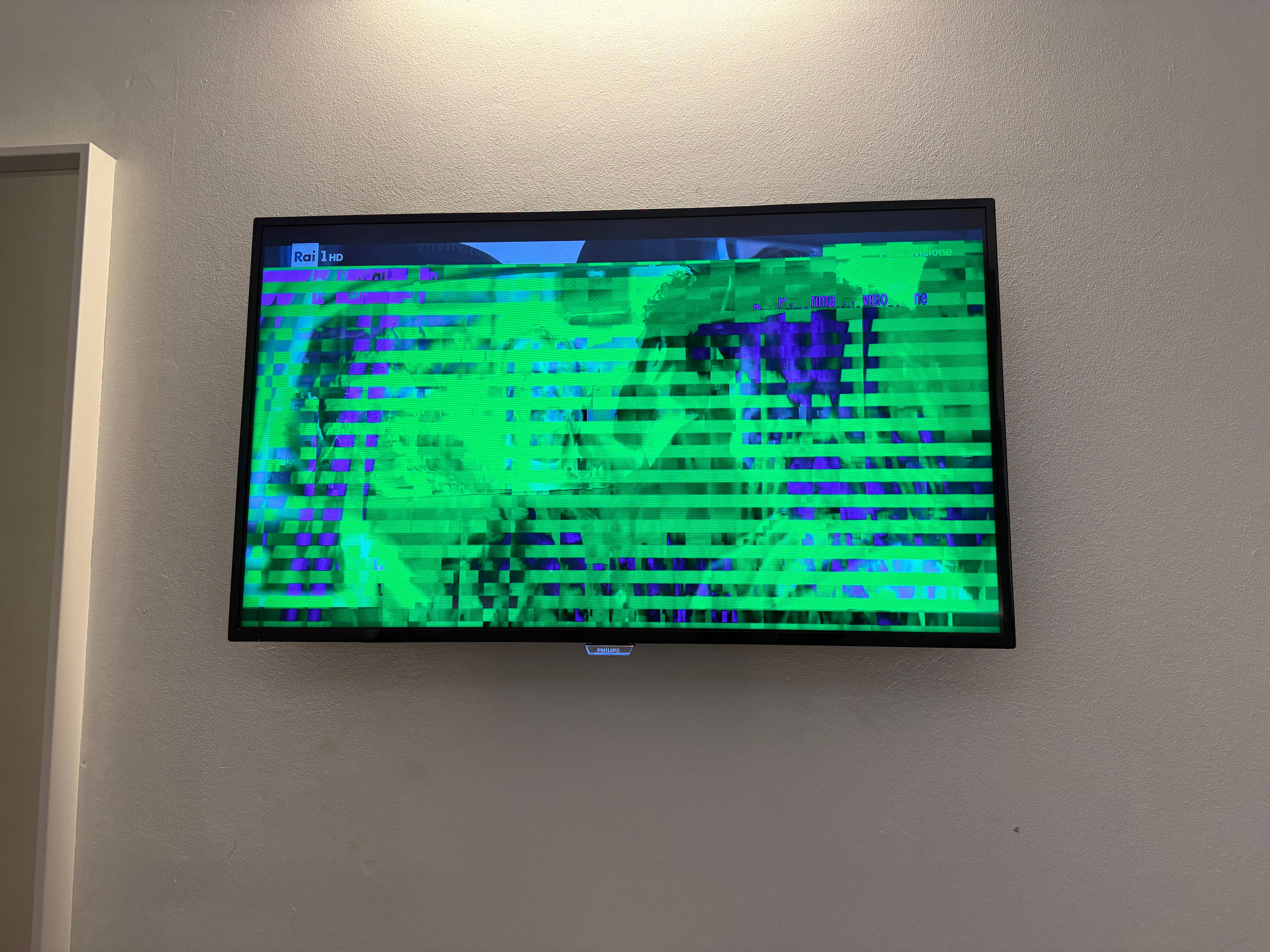 テレビは映りませんでした