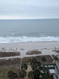 Out to the ocean from balcony.