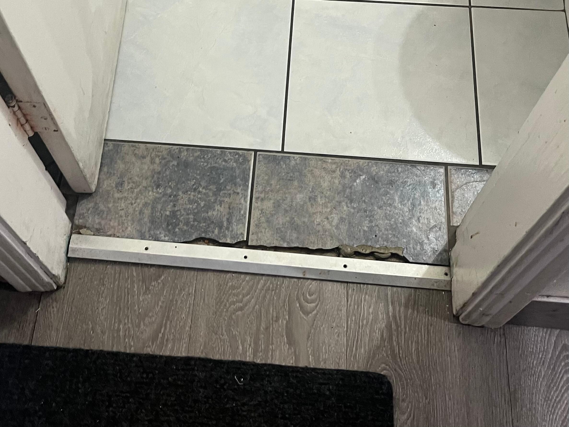 Broken tile