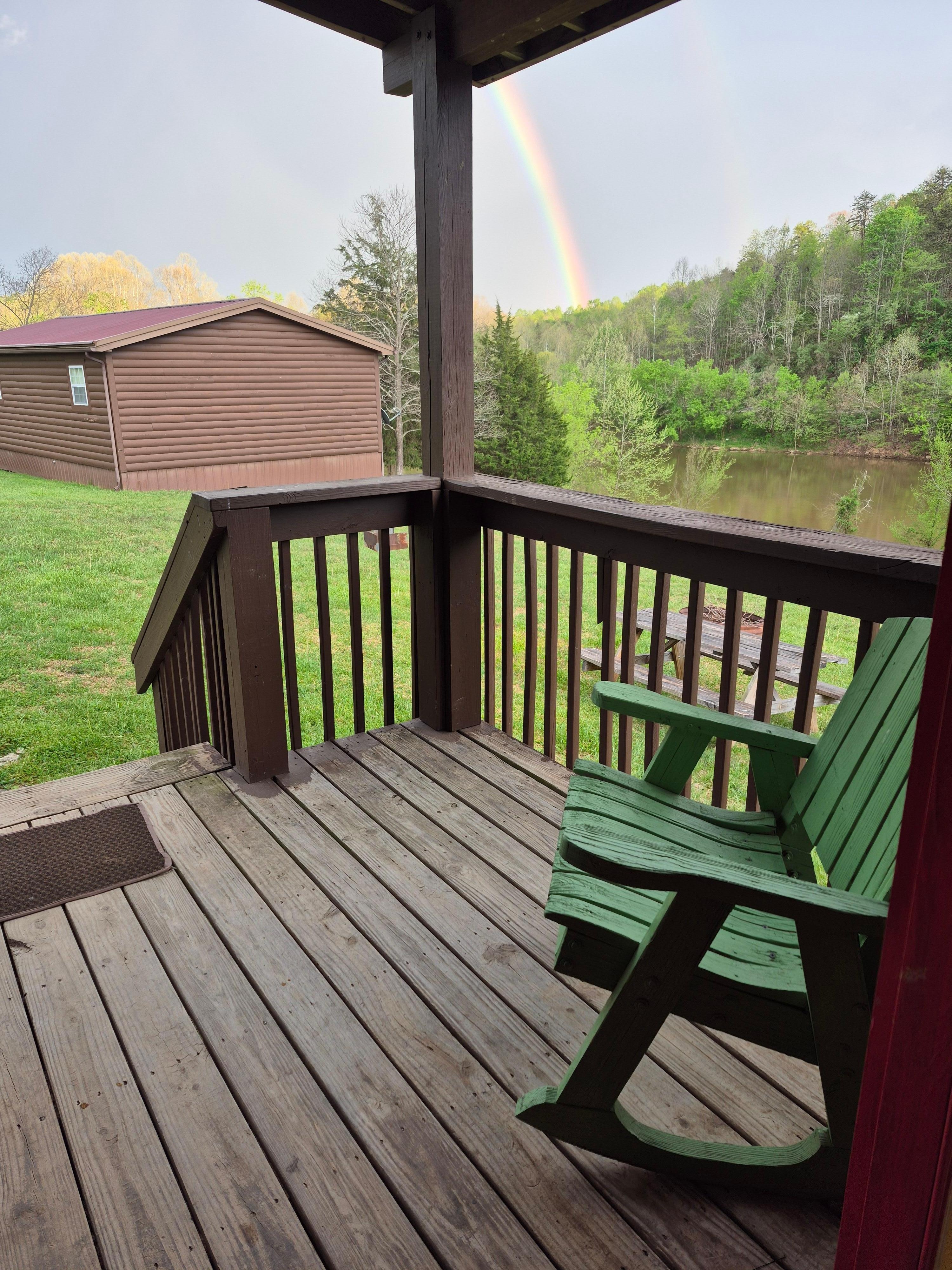 Sitting on the porch