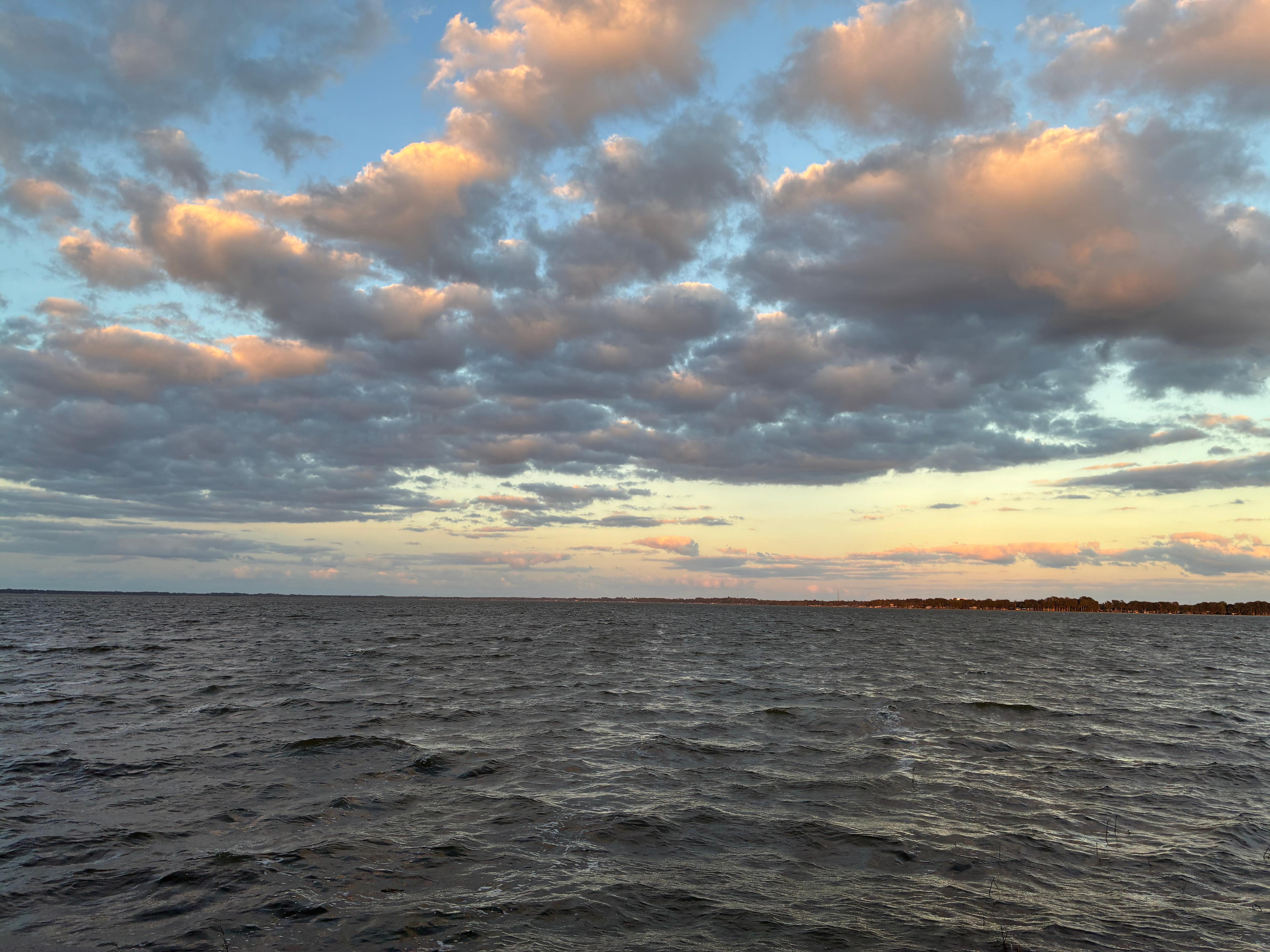 Sunset on east side.