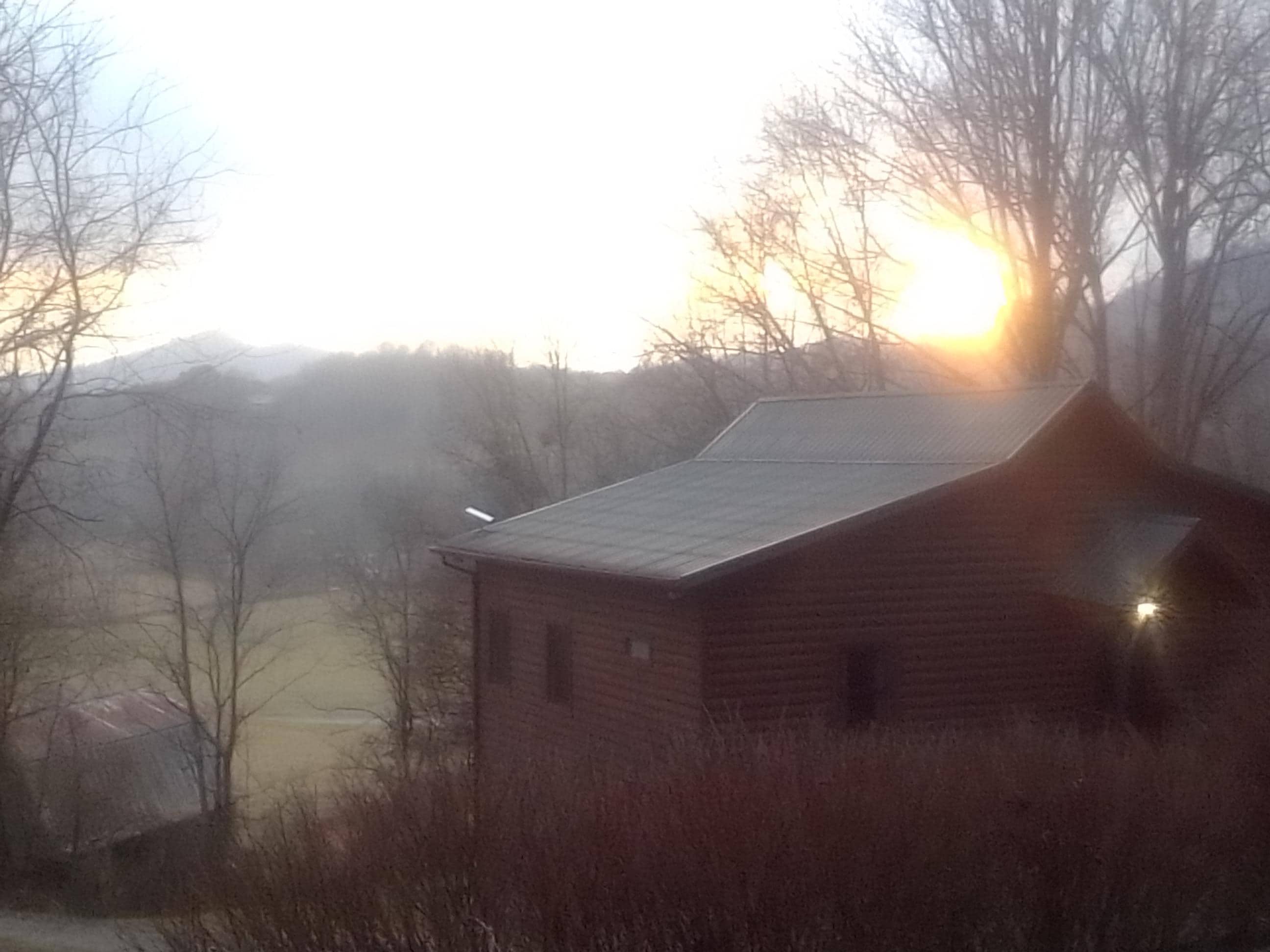 Sunrise looking out from the front porch