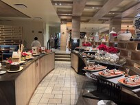 Special Christmas Eve buffet dessert spread