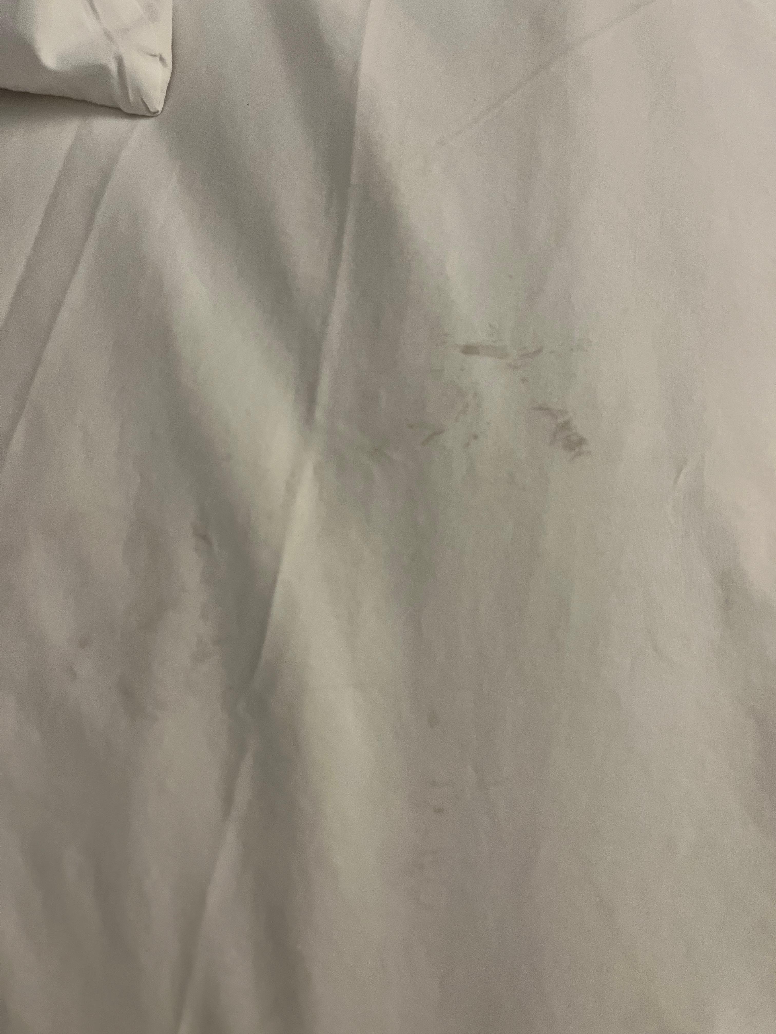Bedsheet staining 