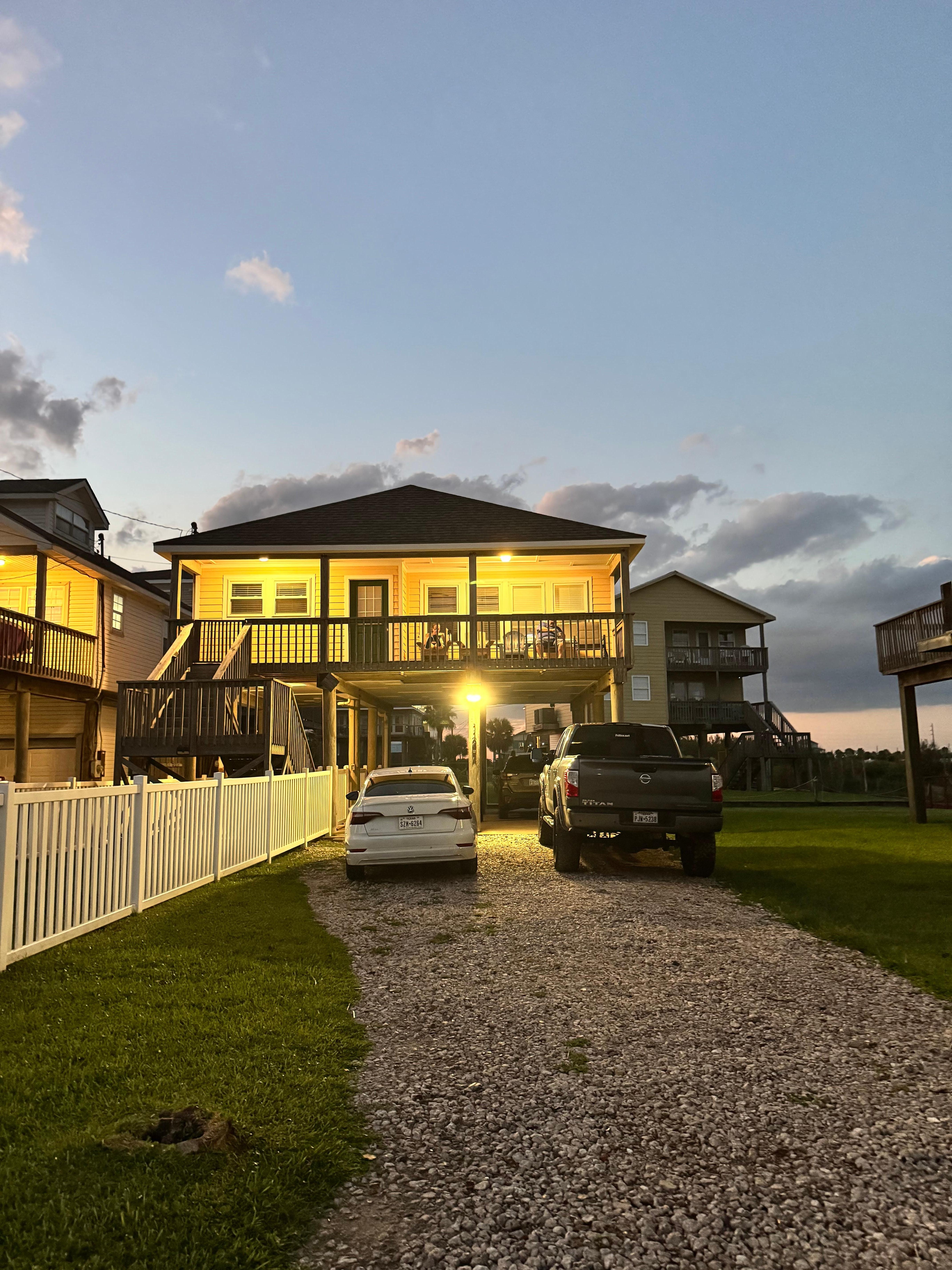 The house at sunset!