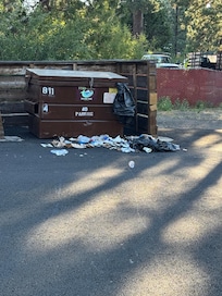 Left trash out