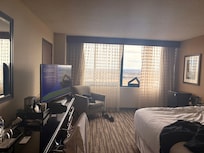 The entire room from the room hallway .