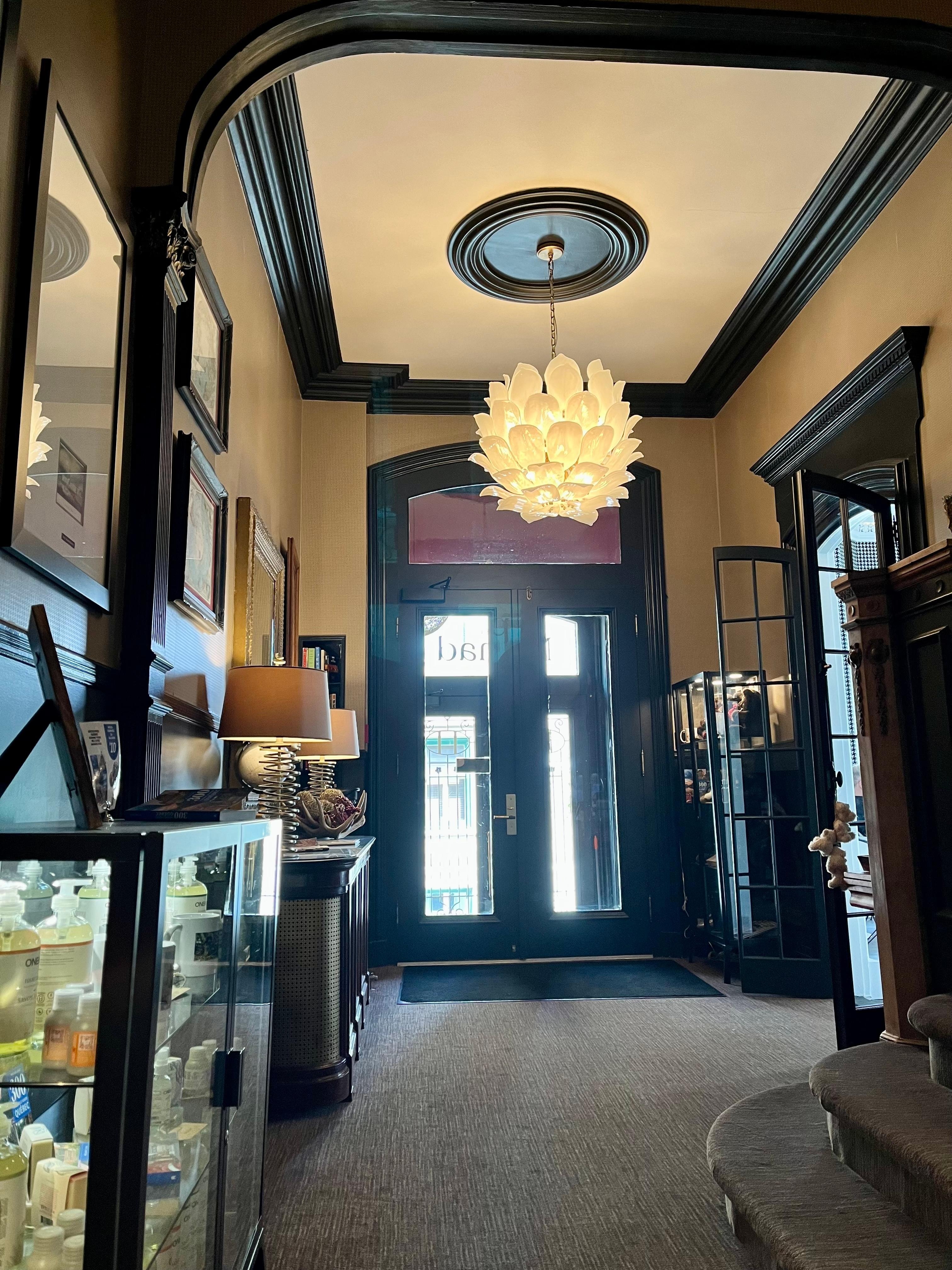 The lobby looking toward the entry