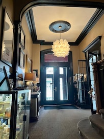 The lobby looking toward the entry