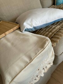 Dirty armrests and cushion