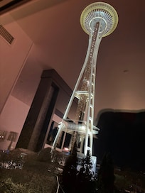 The view from our room with the reflection of the room 😉