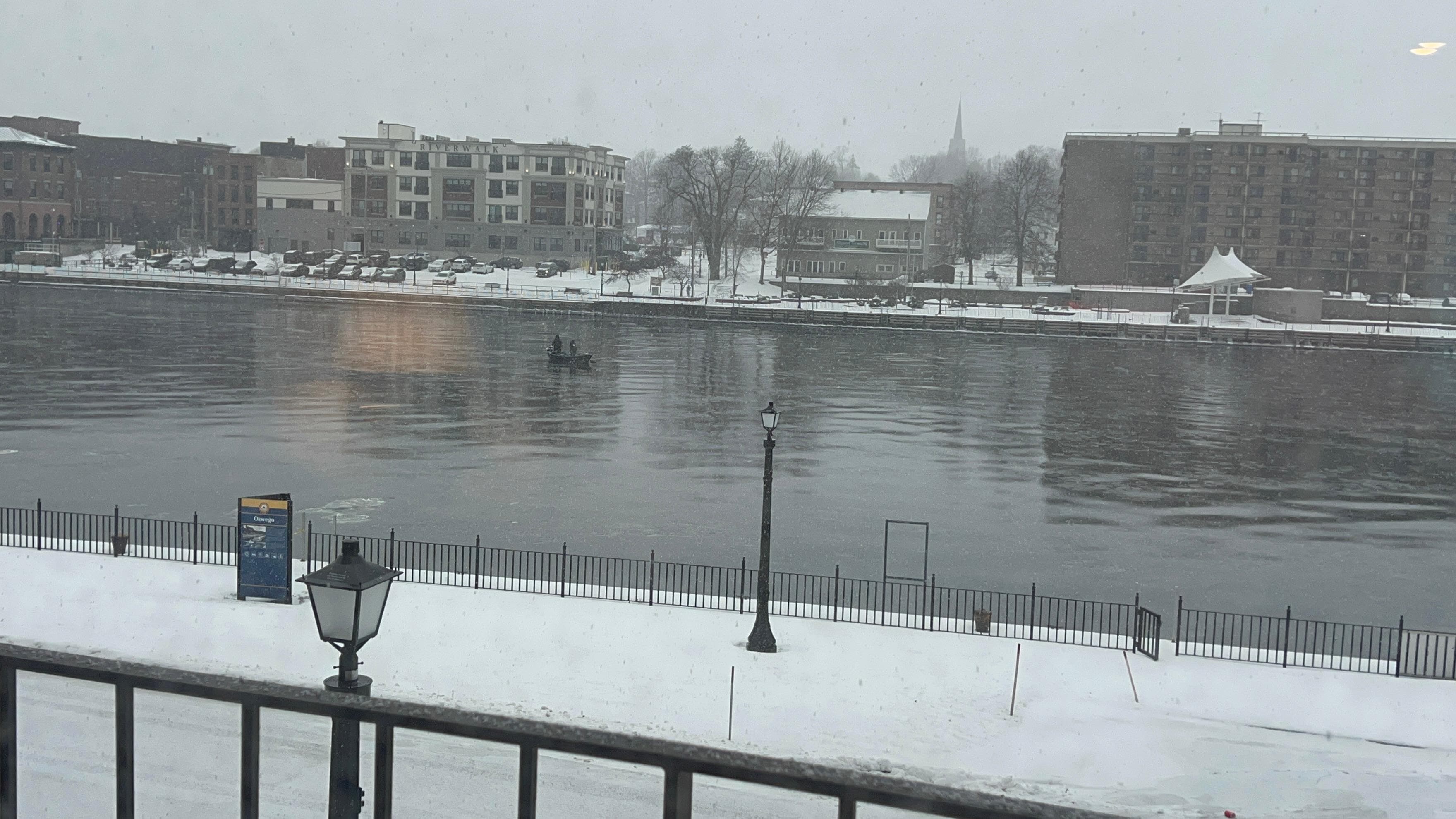 Beautiful winter scene from our room. 