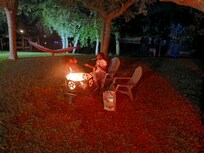 Roasted marshmallows on the fire pit.
