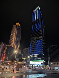 The Night View of the Hotel from outside