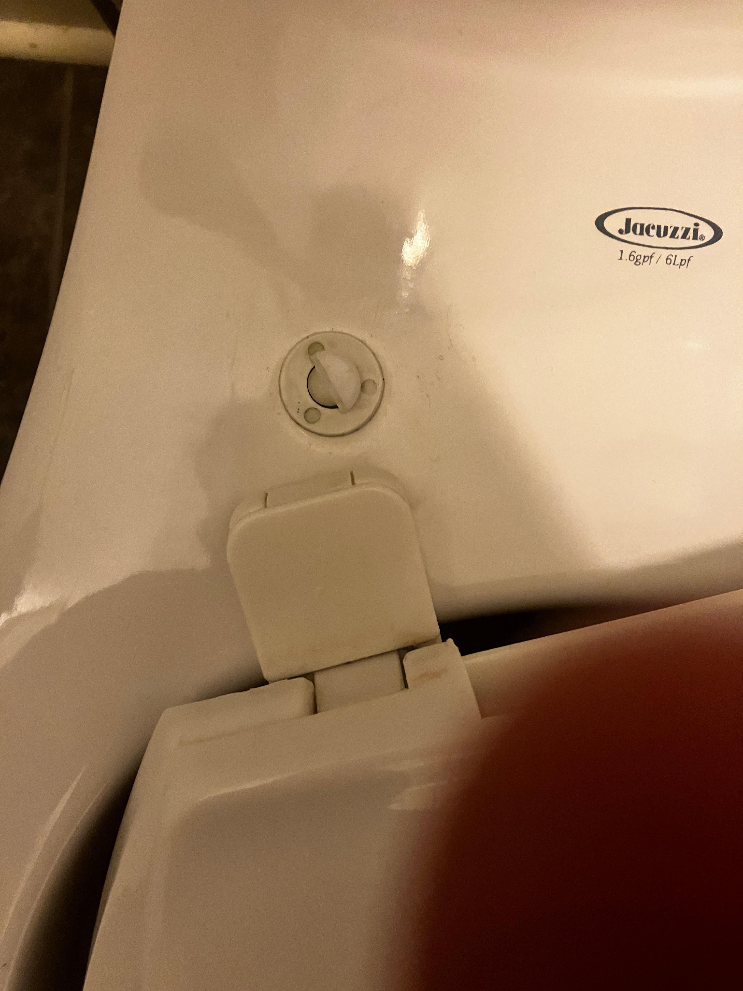 Broken Toilet Seat Bolt Was that Way on First Day When we Walked In