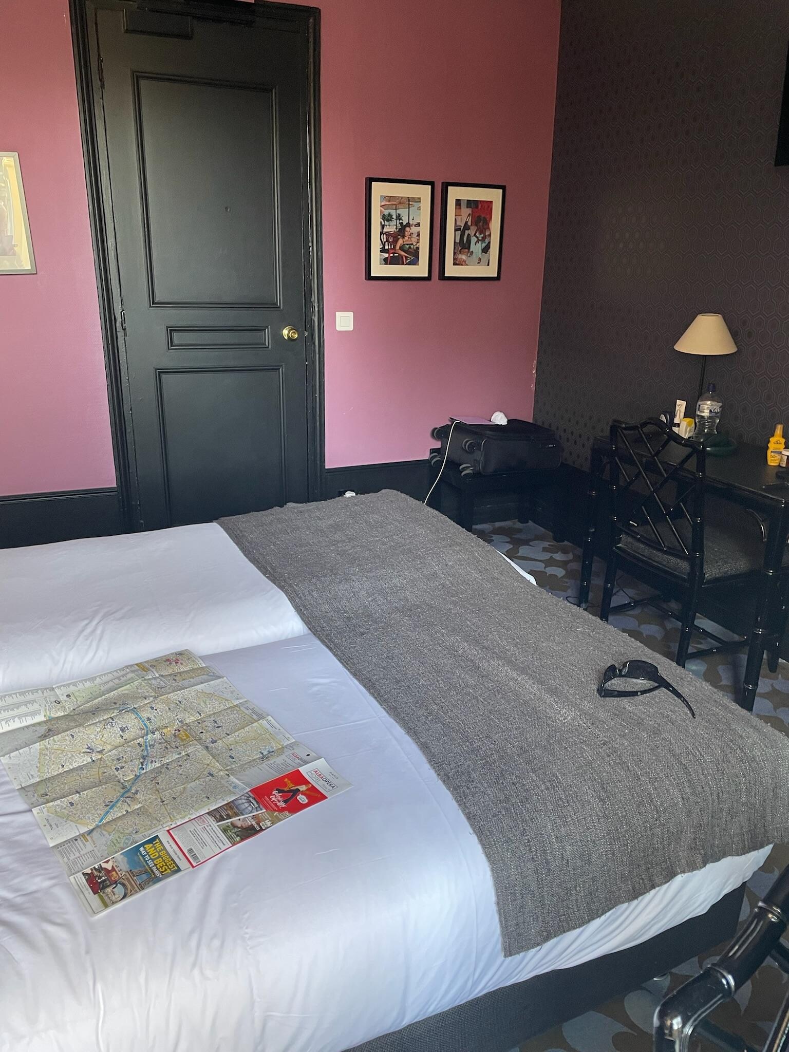 Not a lot of room to push beds apart as 2 small singles
