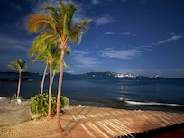 View from balcony, St John right across the water