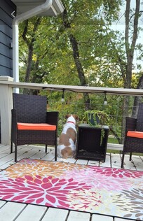 Very nice deck space