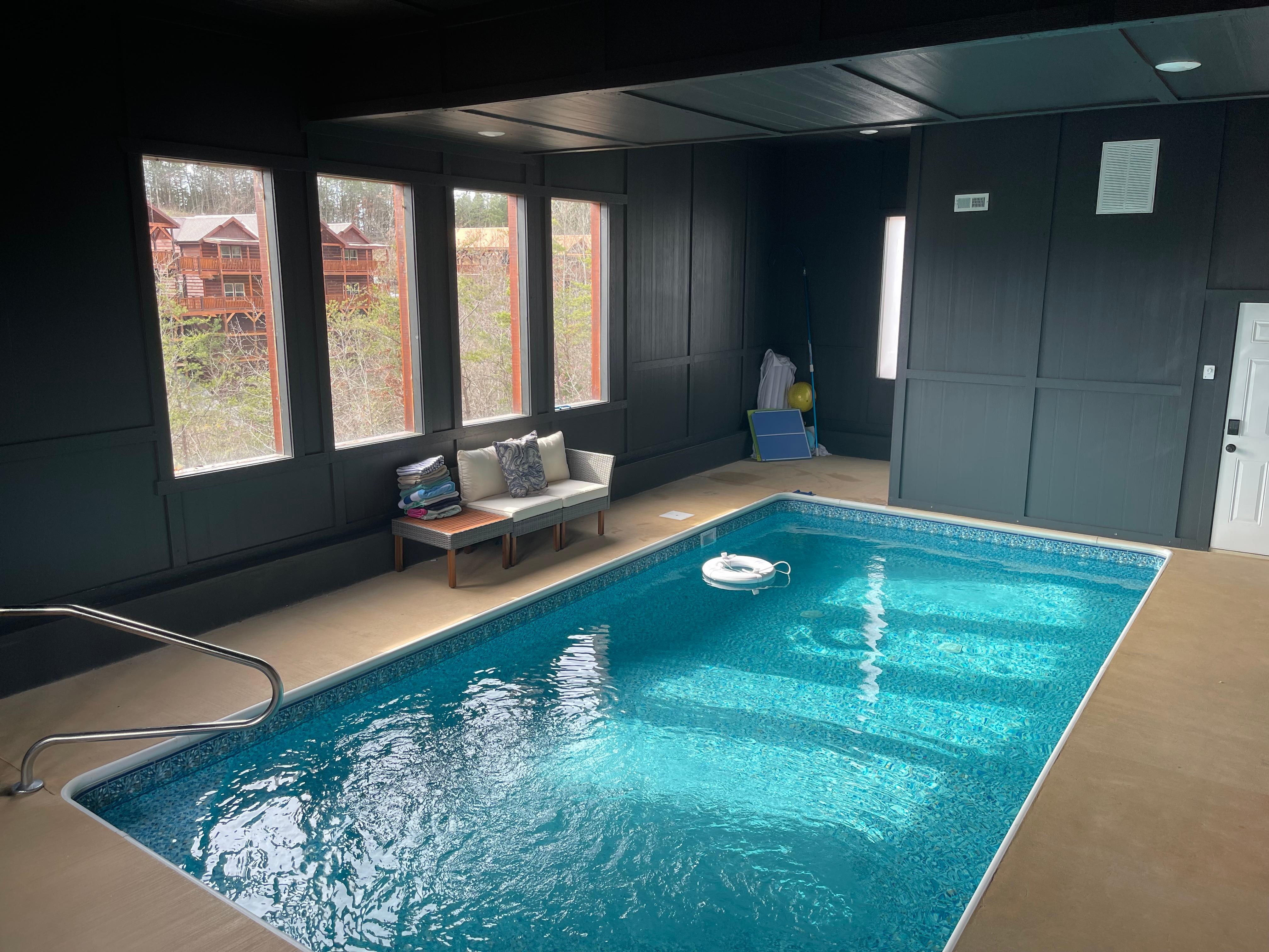 Pool, alarm will make sure noone sneaks into the pool lol