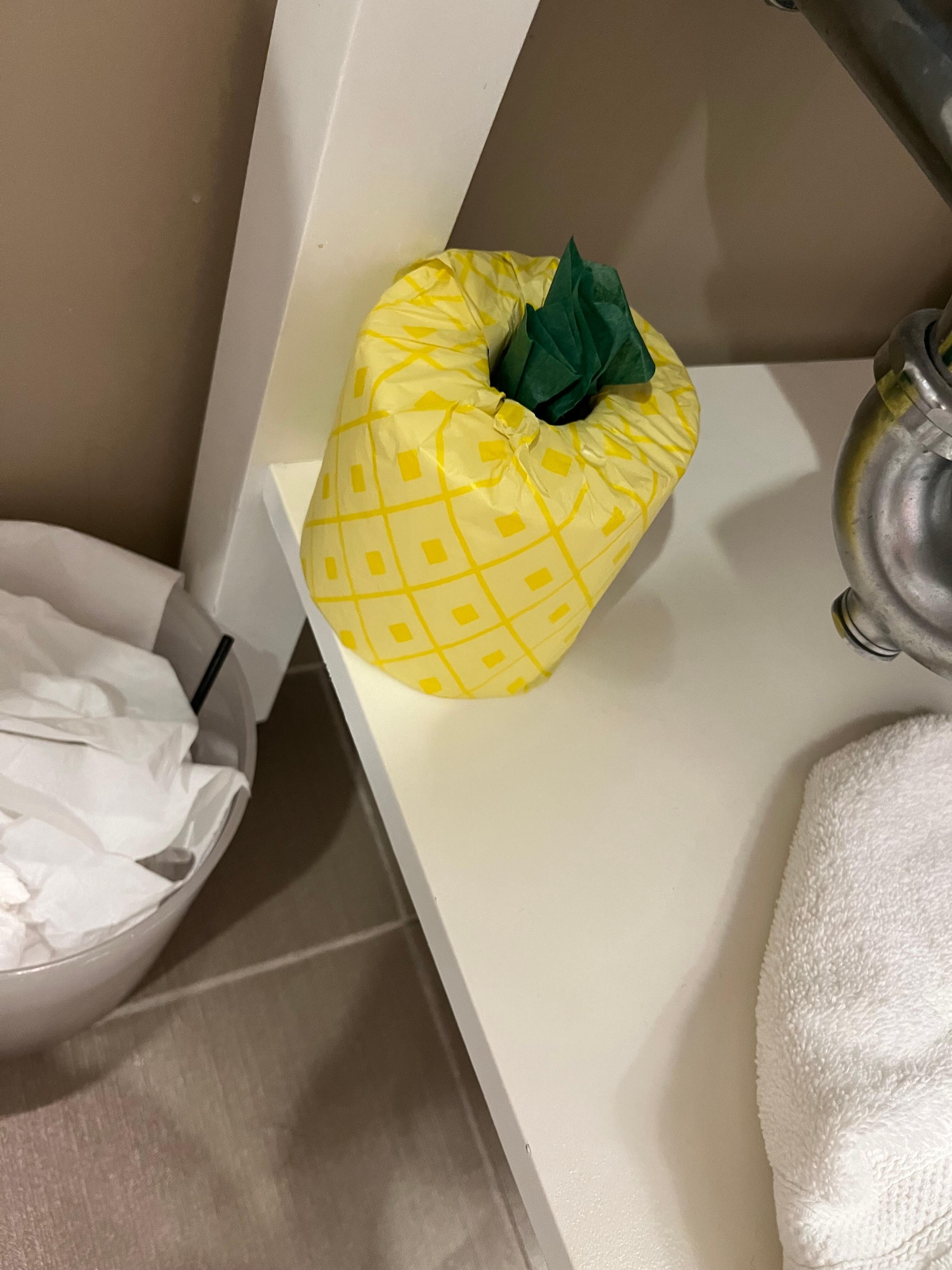 they had nice touches like the spare tp roll.