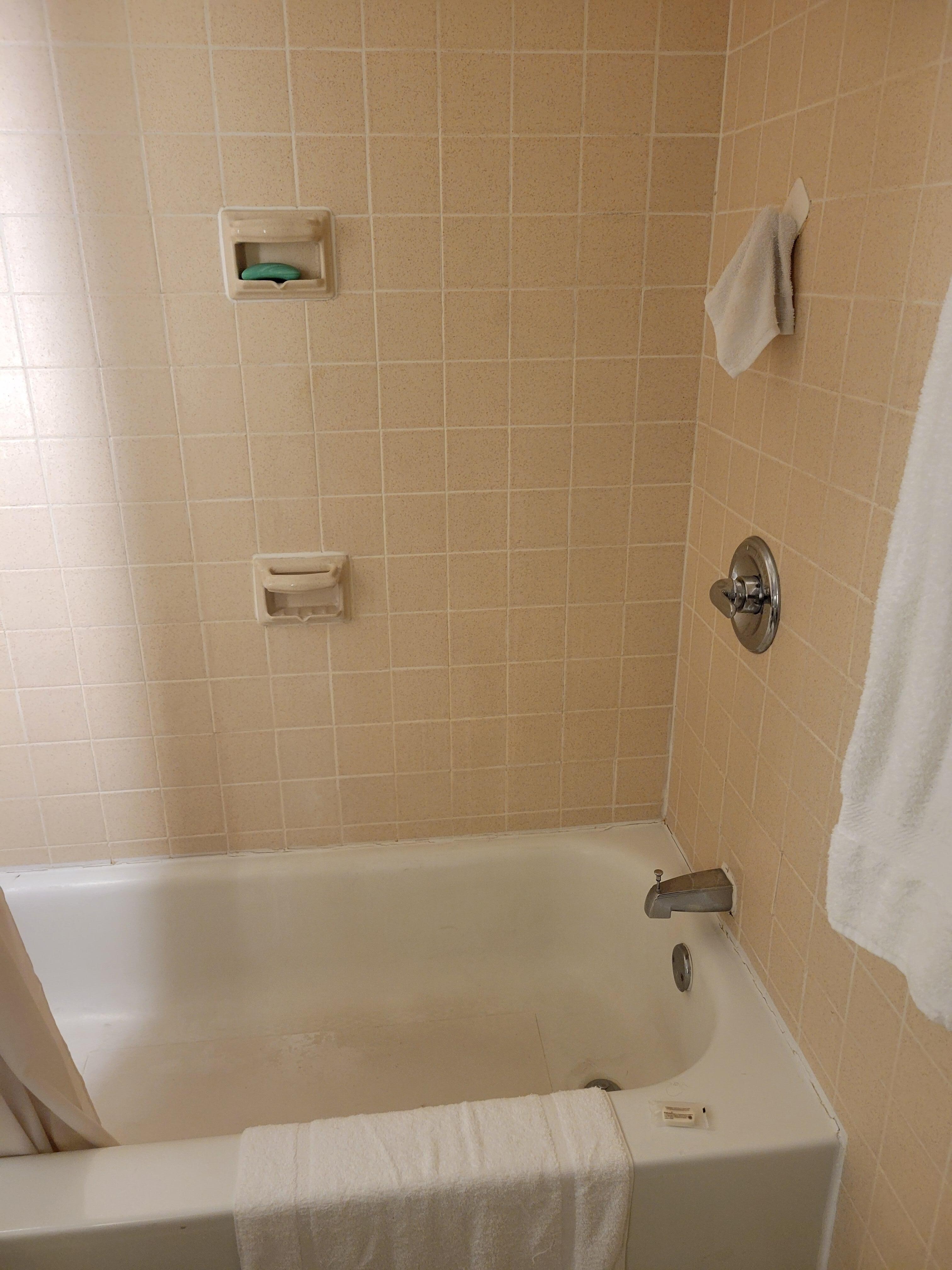 Lack of grab bars.