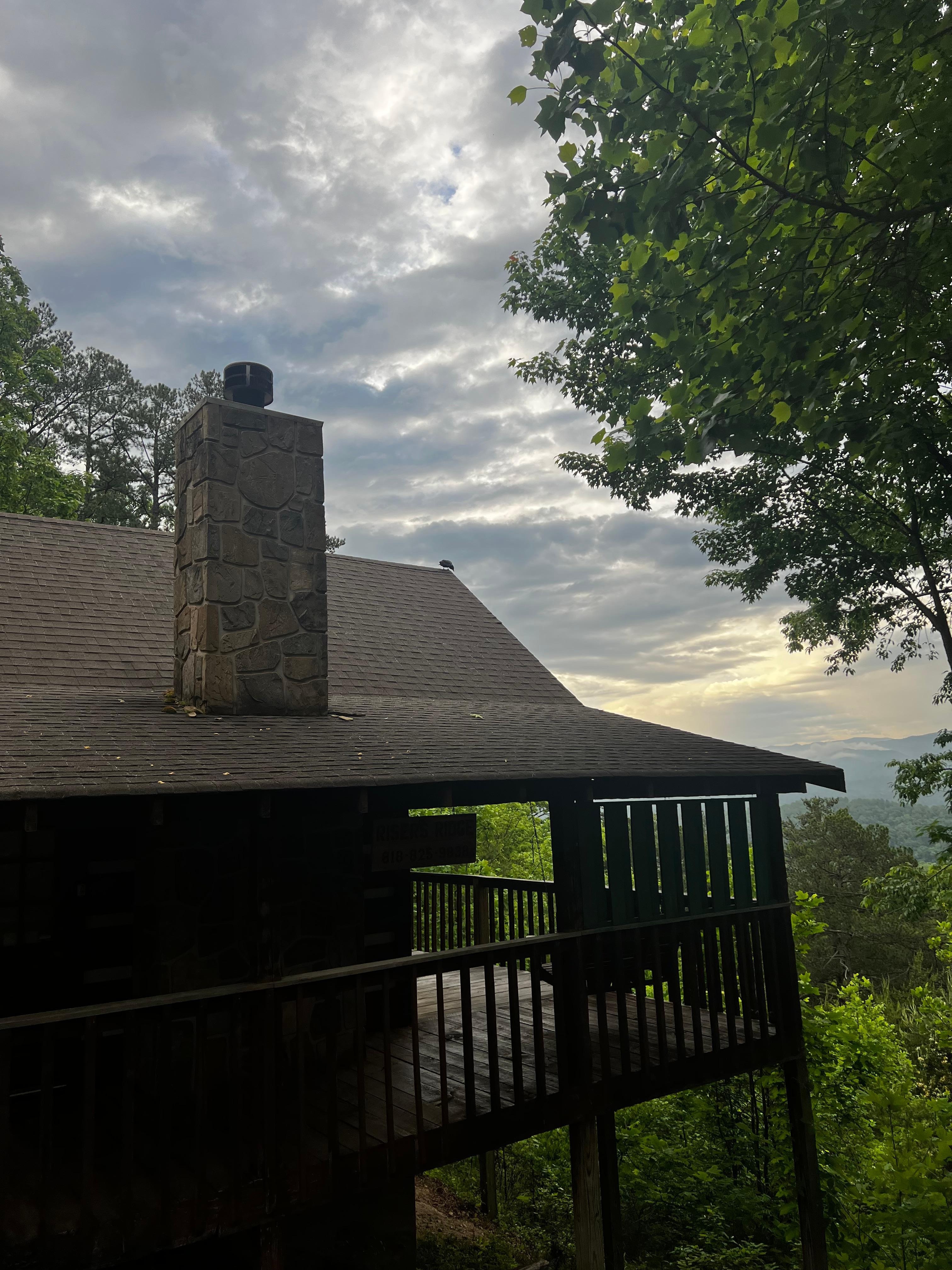 Outside the cabin