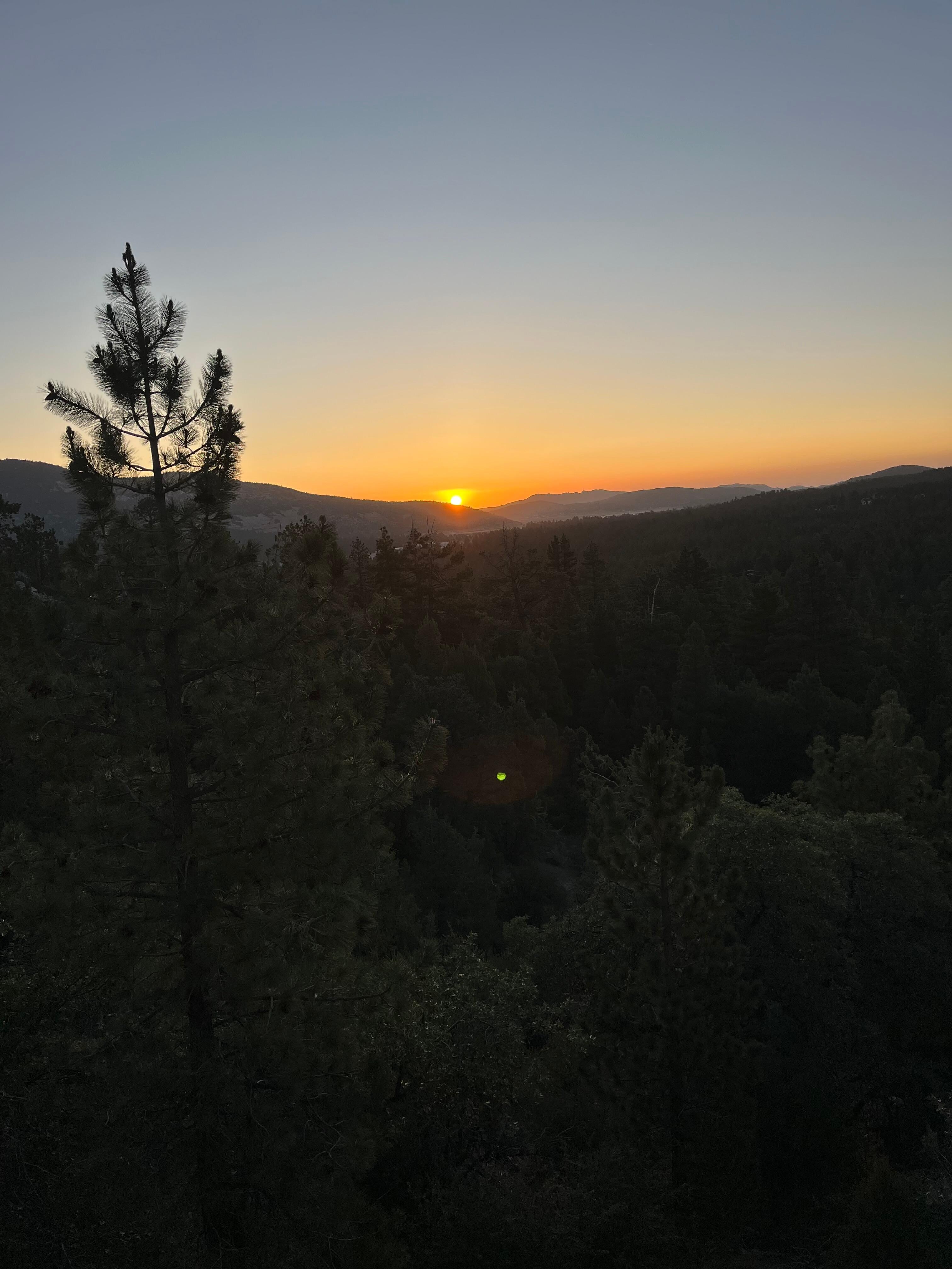 Sunrise from the deck.