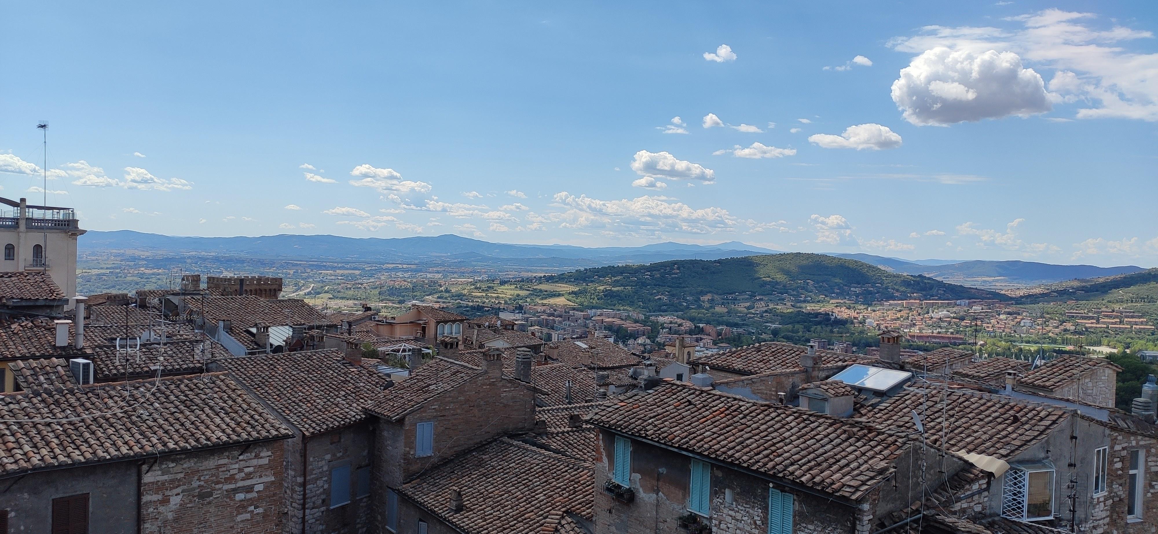 Vue de notre chambre au dernier étage 