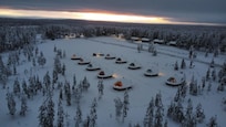 En drone billede min kæreste tog af overnatnings stedet.