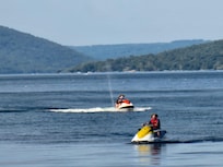 Keuka lake in Hammondsport. Jet skis and kayak rentals. There are kayak rentals in Penn Yan too.