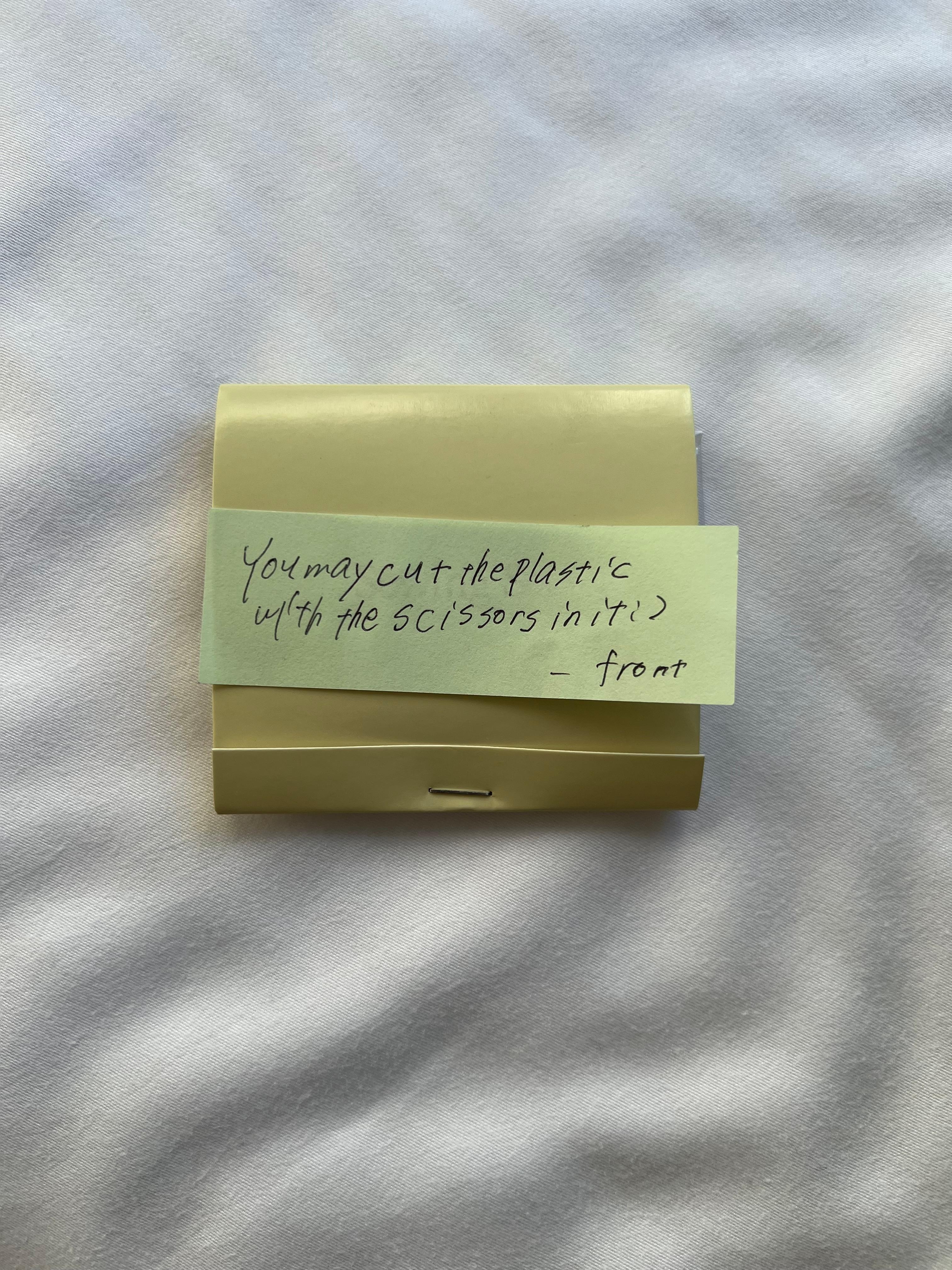 Very thoughtful of the front desk staff 