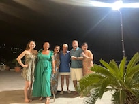 Photo on the rooftop with our beautiful hostesses 🥰