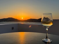 Amazing view of the daily sunset from the balcony