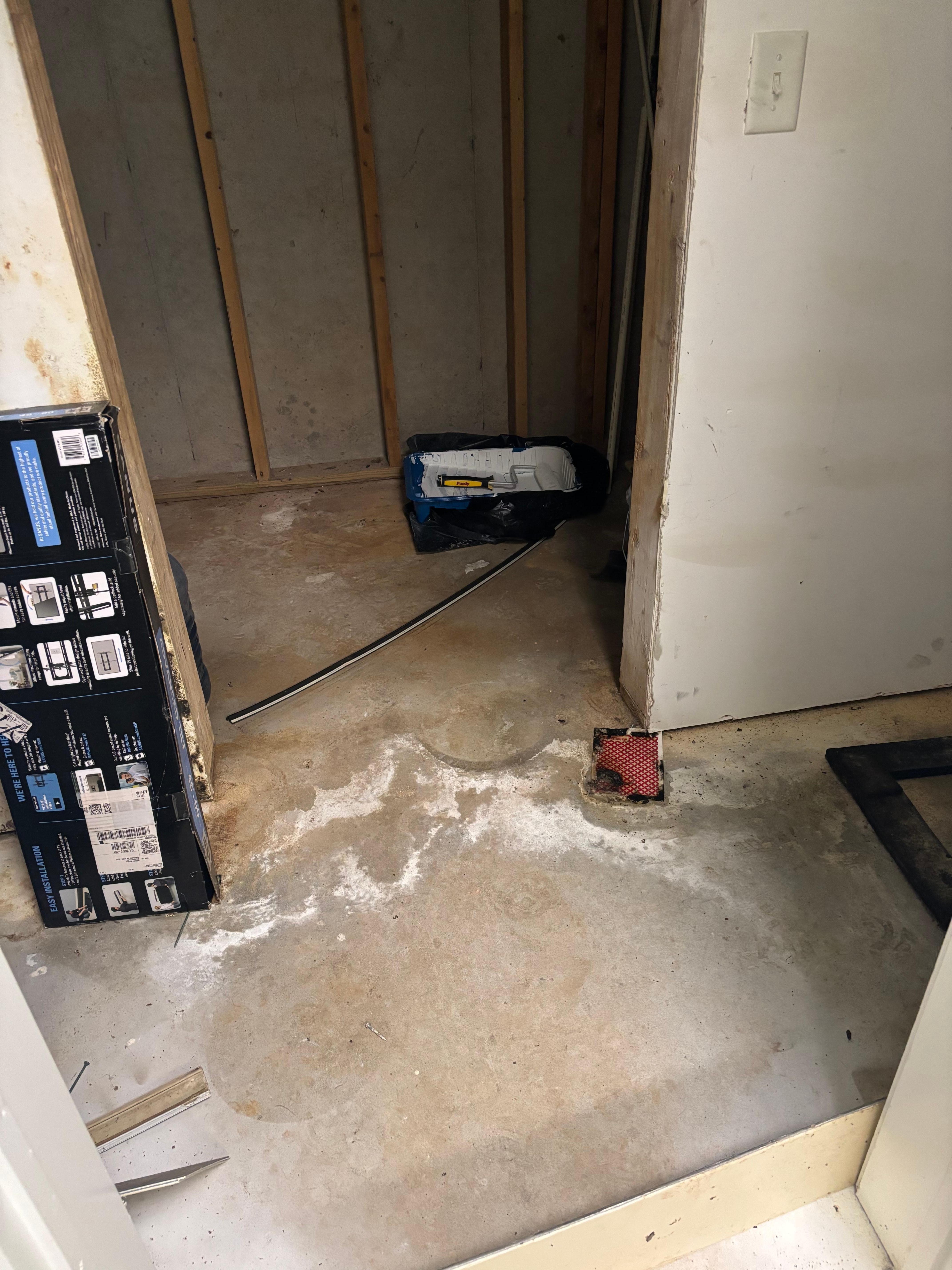 Bottom level room next to “gym”