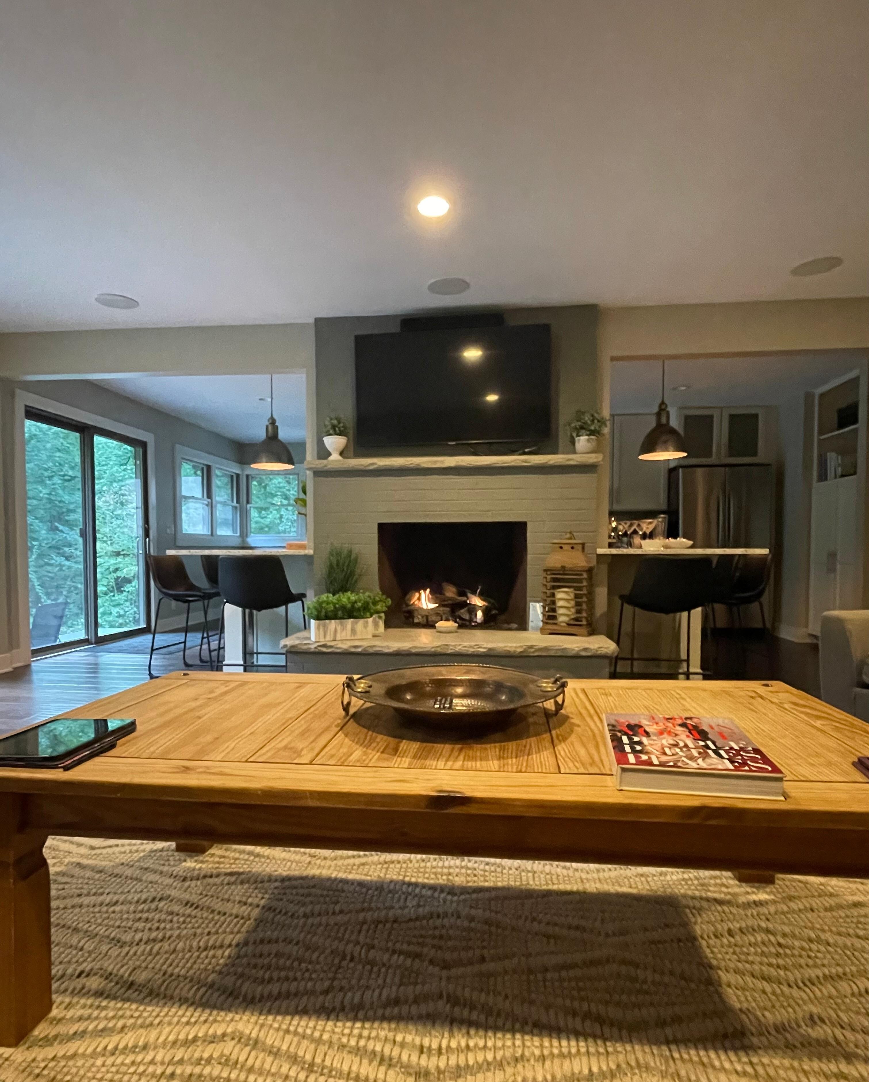 Spent lots of time in the large living room