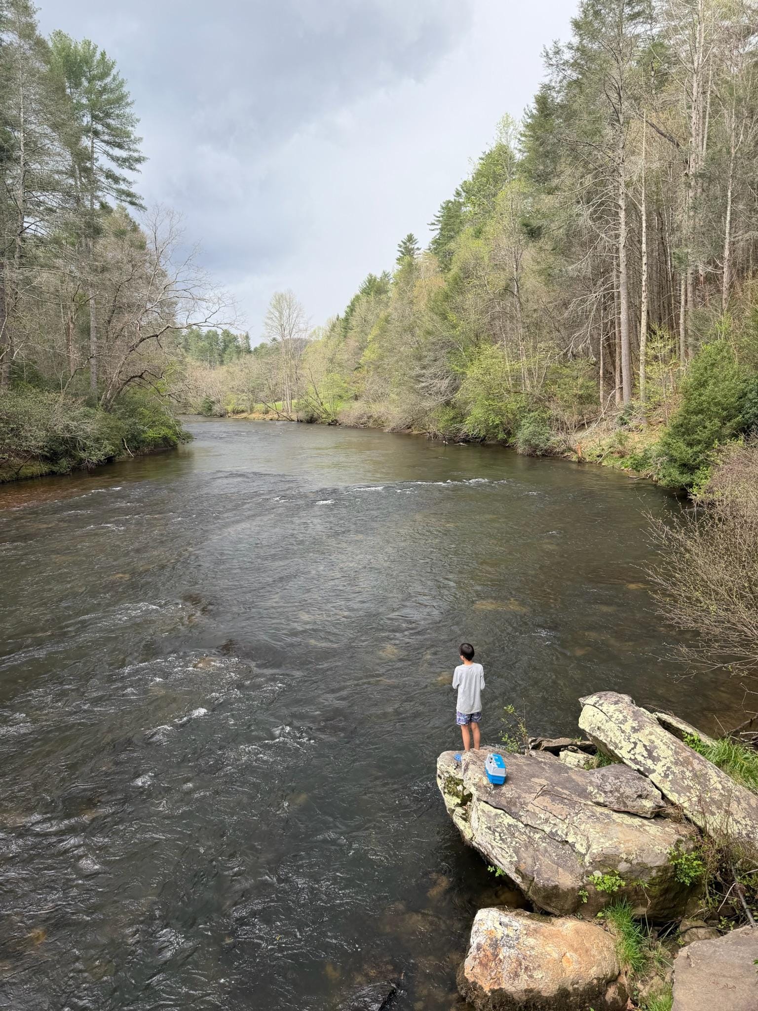 Fishing in the river