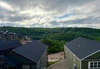 View from upstairs balcony