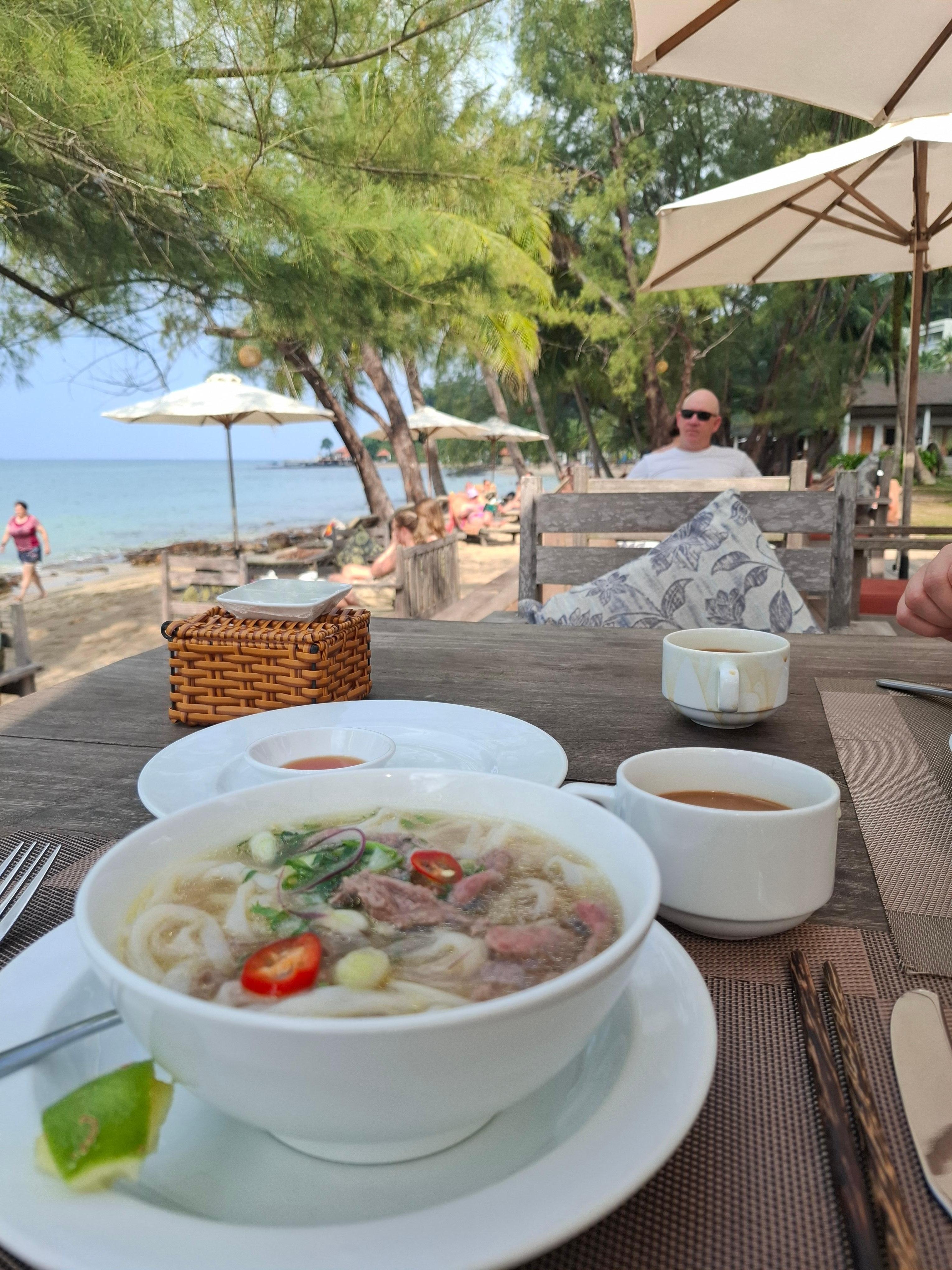 Breakfast at the restaurant 