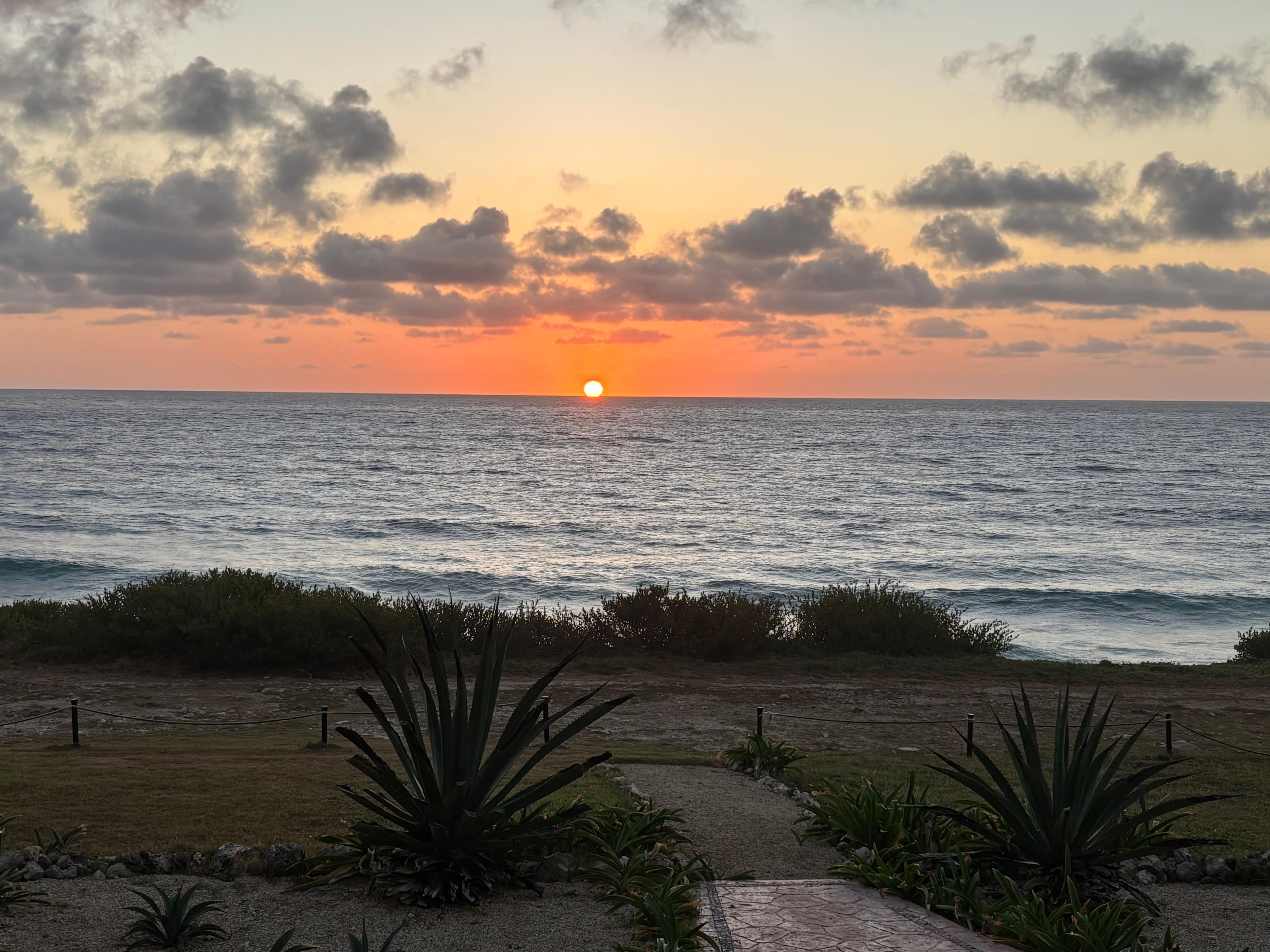 Beautiful sunrises from the master bedroom 