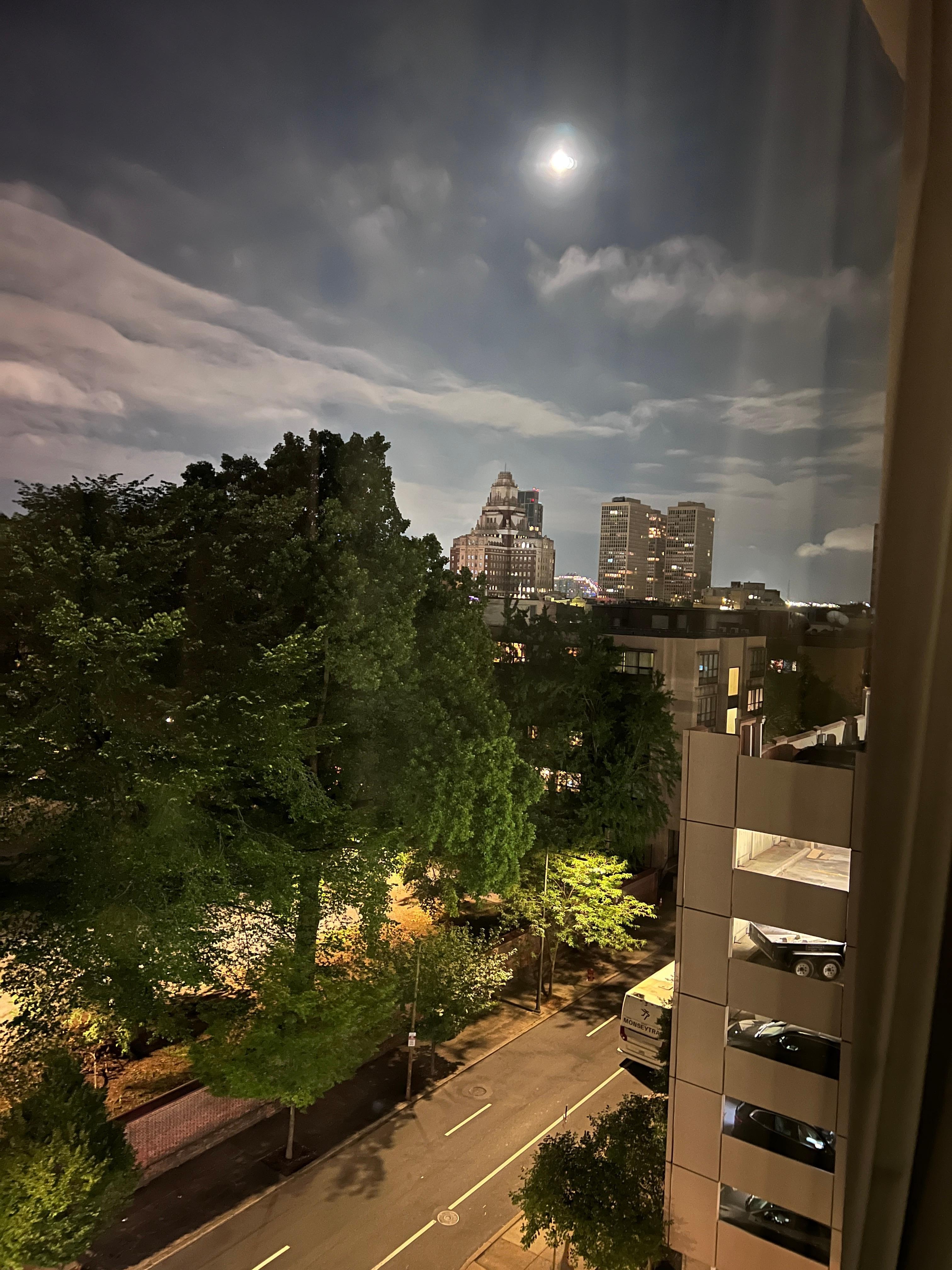 View from our hotel window