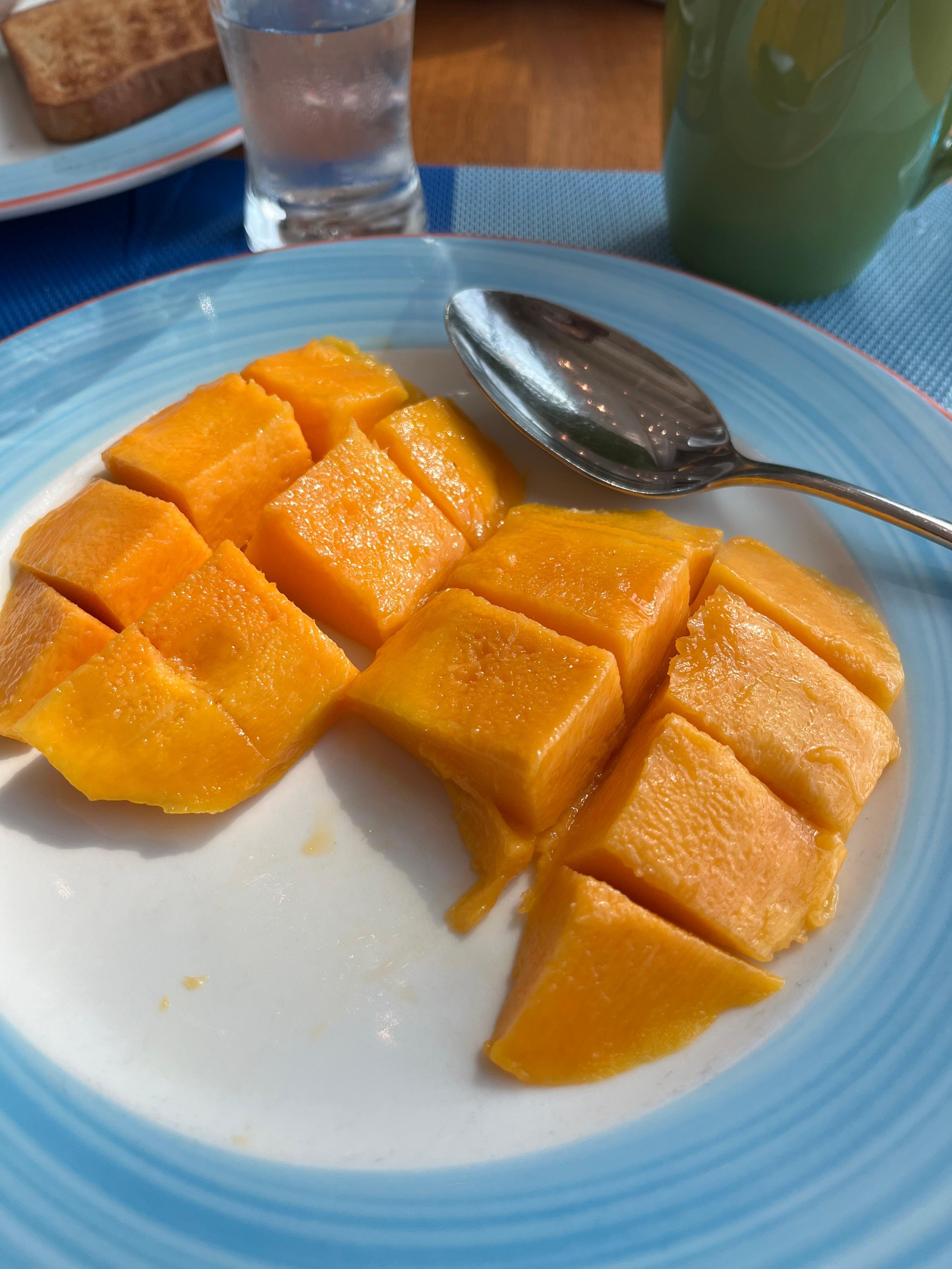 A whole mango, just for me! 