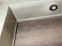 Soot was all over the walls and ceiling, fixture, smoke detector, etc